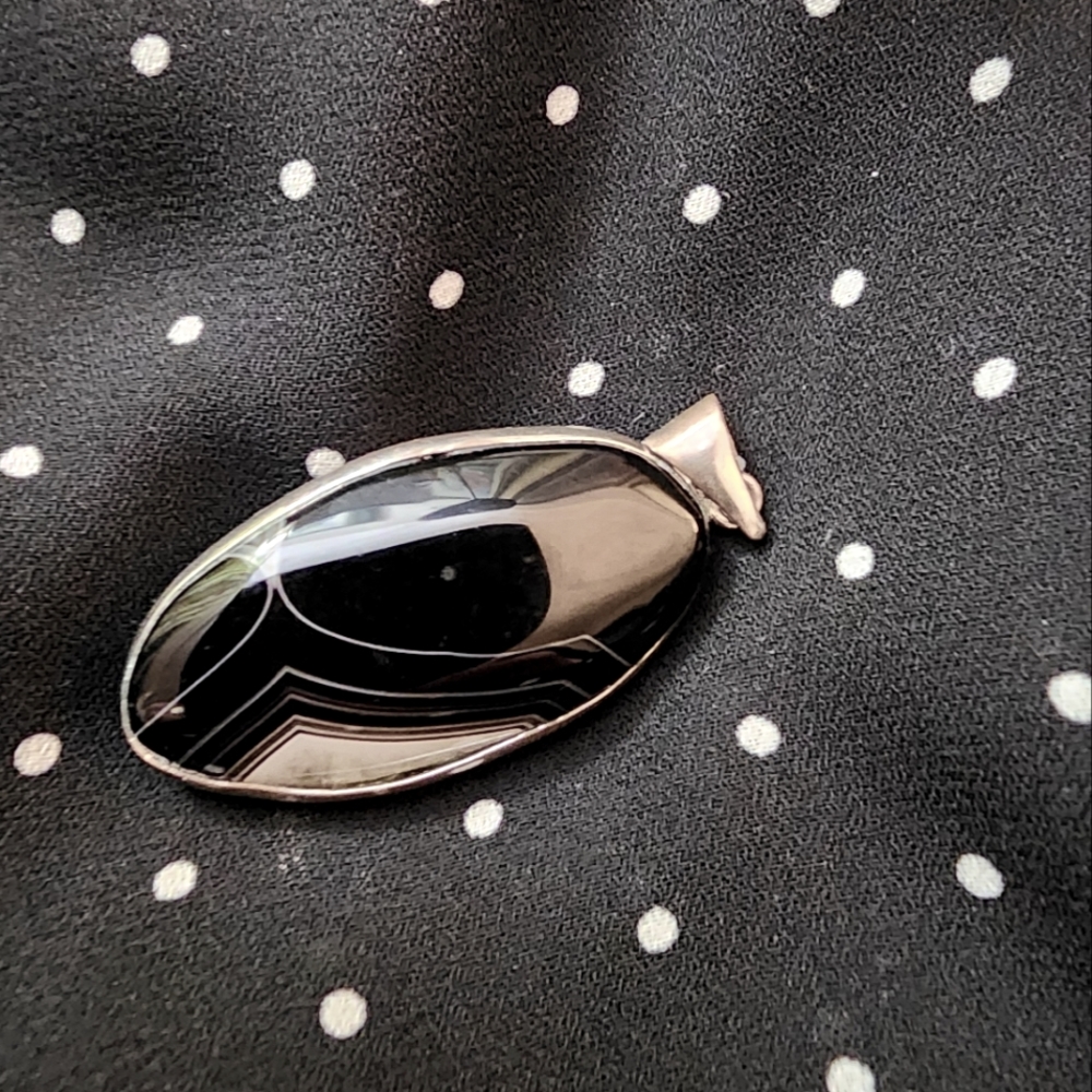 Black Stone Pendant